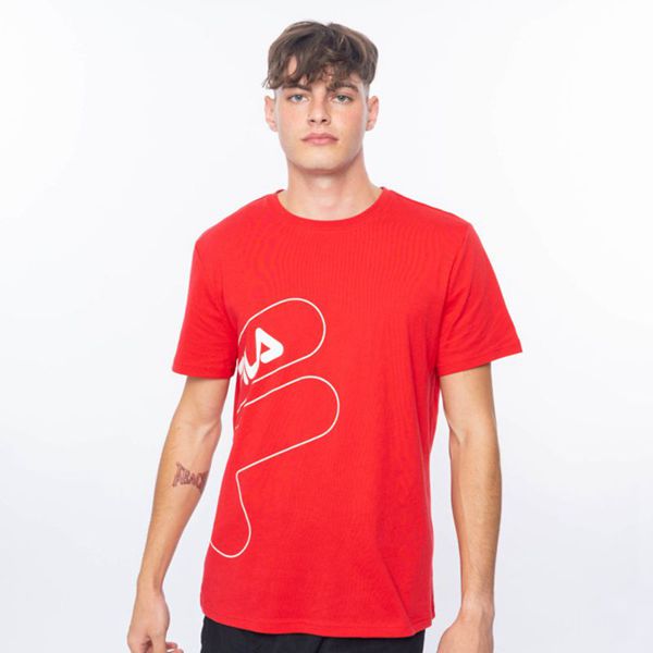 Camisetas Manga Corta Fila Hombre Rojas - Xavier - España 769801UEX